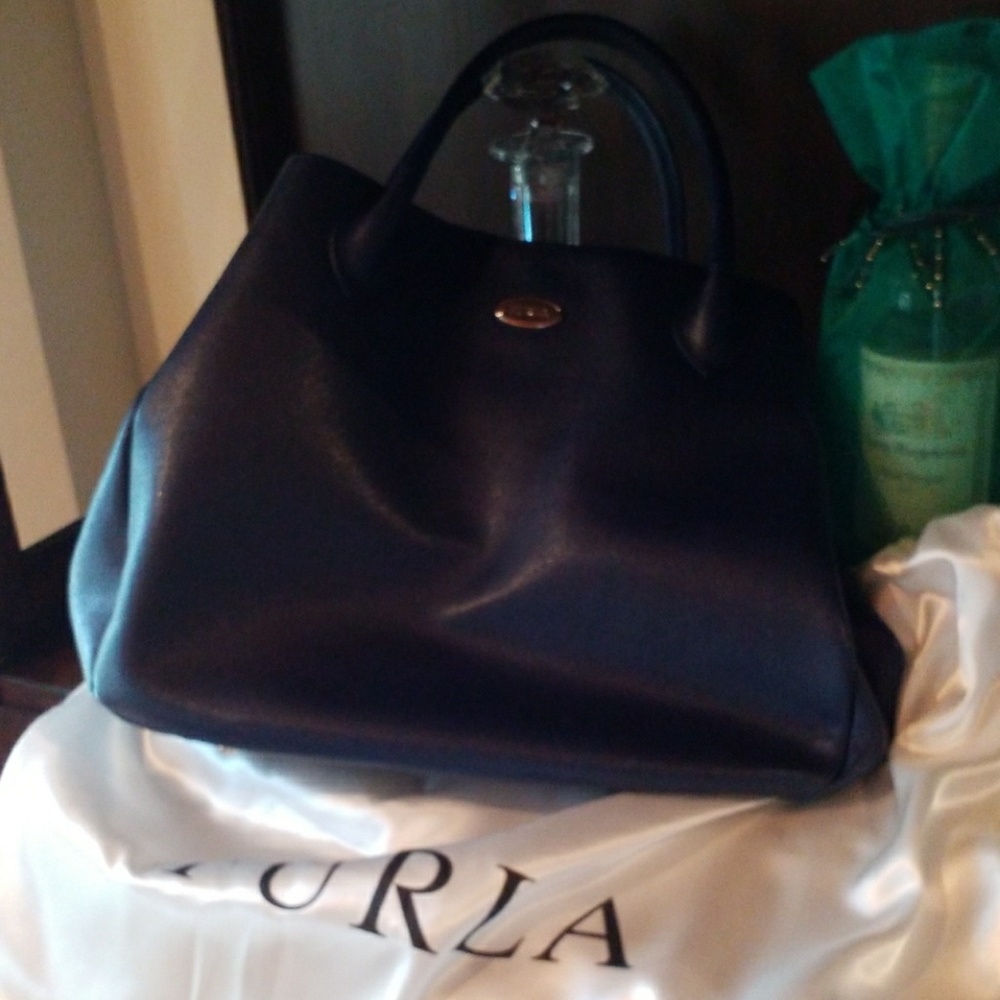 Brilliant blue Furla purse